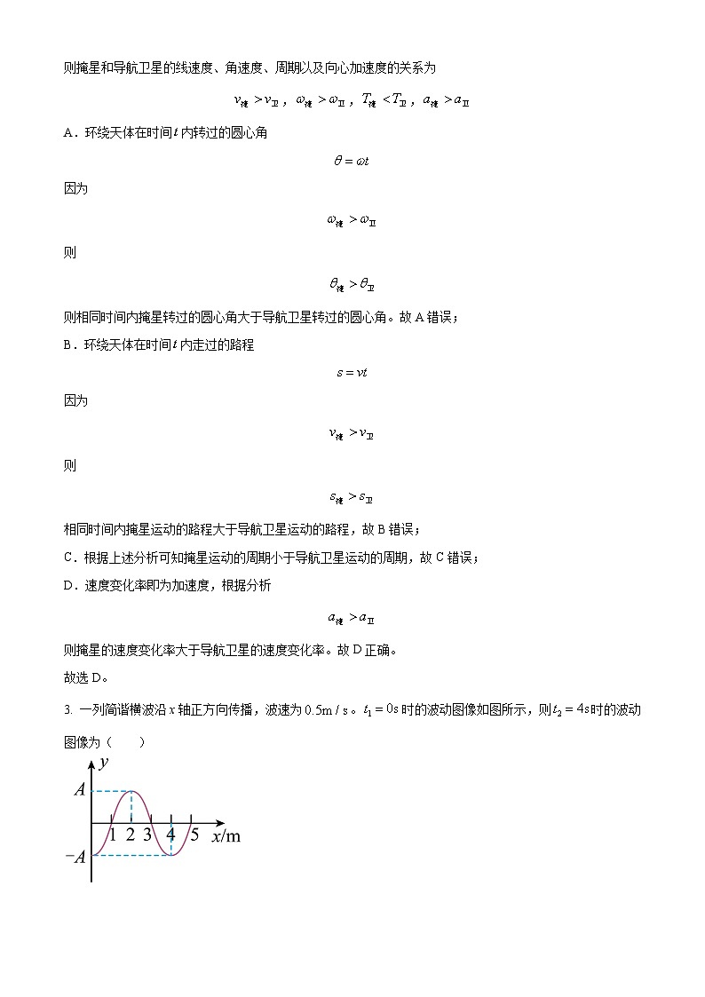 山东省济南市2023-2024学年高三上学期期末学习质量检测物理试题03