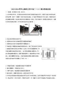 2023-2024学年云南师大附中高二（上）期末物理试卷（含解析）