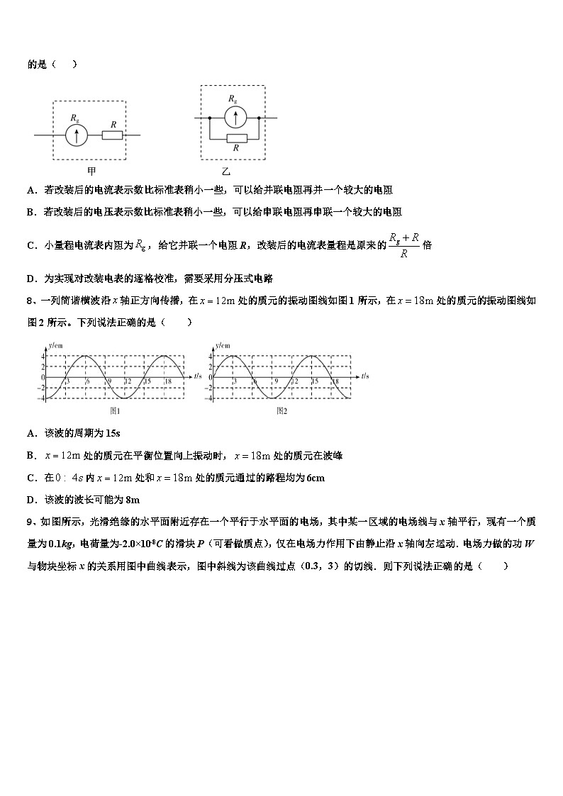 浙江省2024年高三上期末测试物理试题第3页