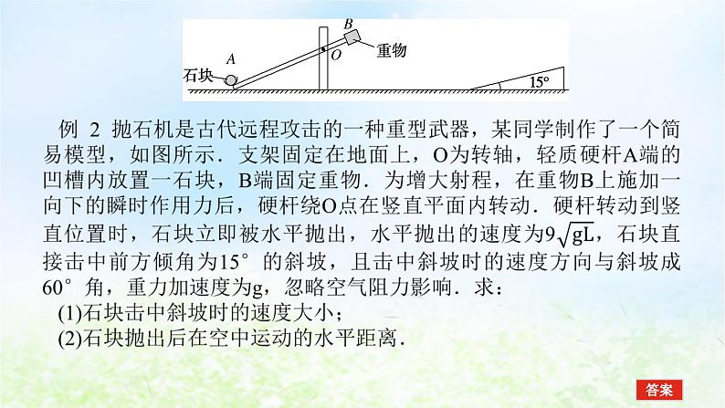 2024版新教材高中物理第五章抛体运动拓展课3与斜面曲面相结合的平抛运动课件新人教版必修第二册06