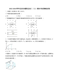 2023-2024学年北京市朝阳区高二（上）期末考试物理试卷（含解析）