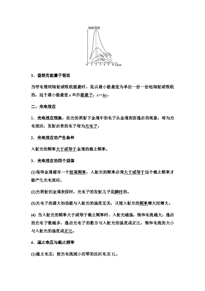 江苏版高考物理一轮复习第15章第1节光电效应波粒二象性课时学案第3页