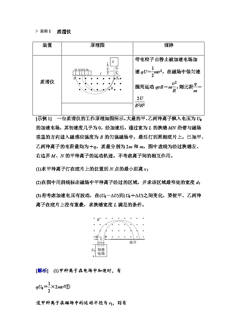 江苏版高考物理一轮复习第9章素养10复合场中的STSE问题课时学案01