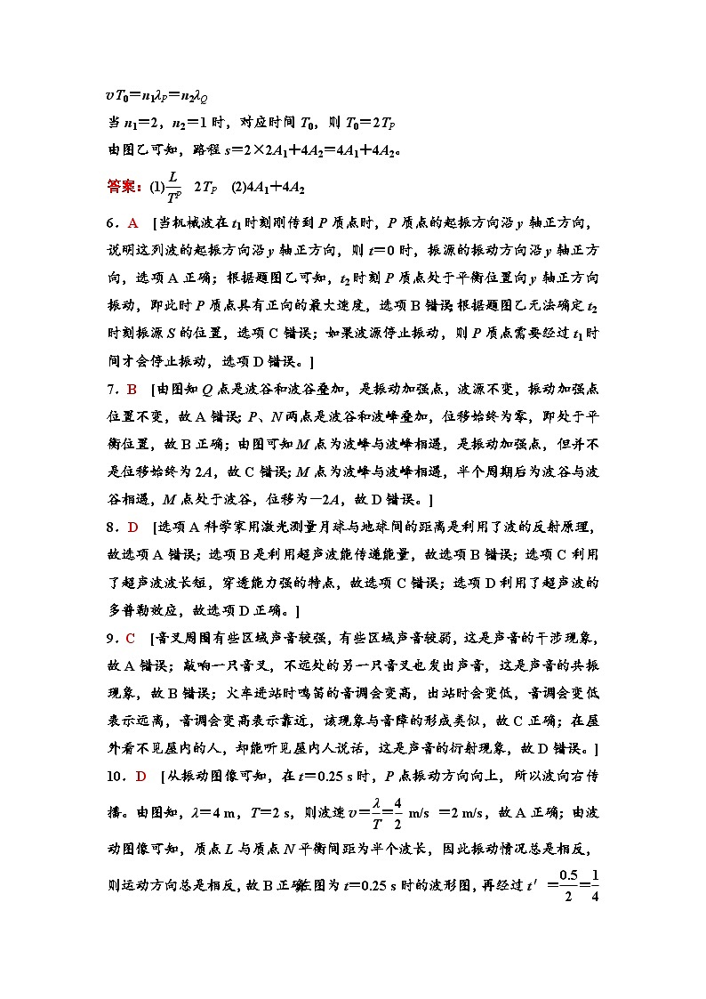 江苏版高考物理一轮复习课时分层作业36参考答案与精析第2页