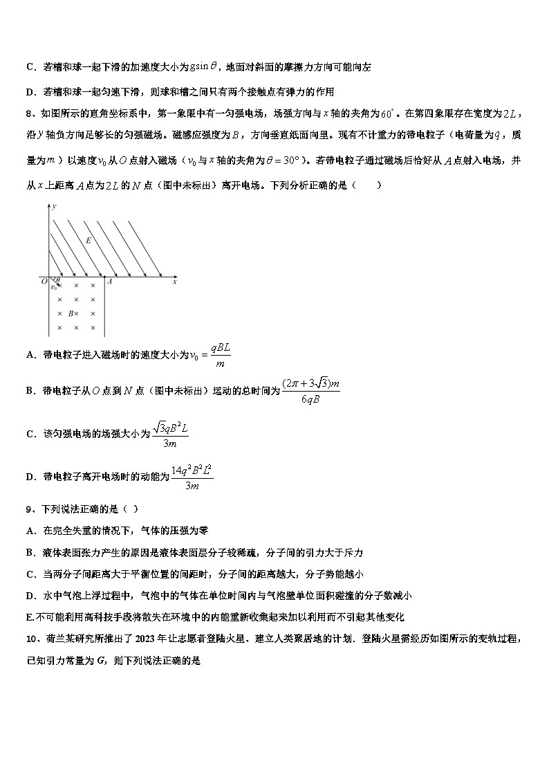 浙江省2024届高三上期末物理模拟试题第3页