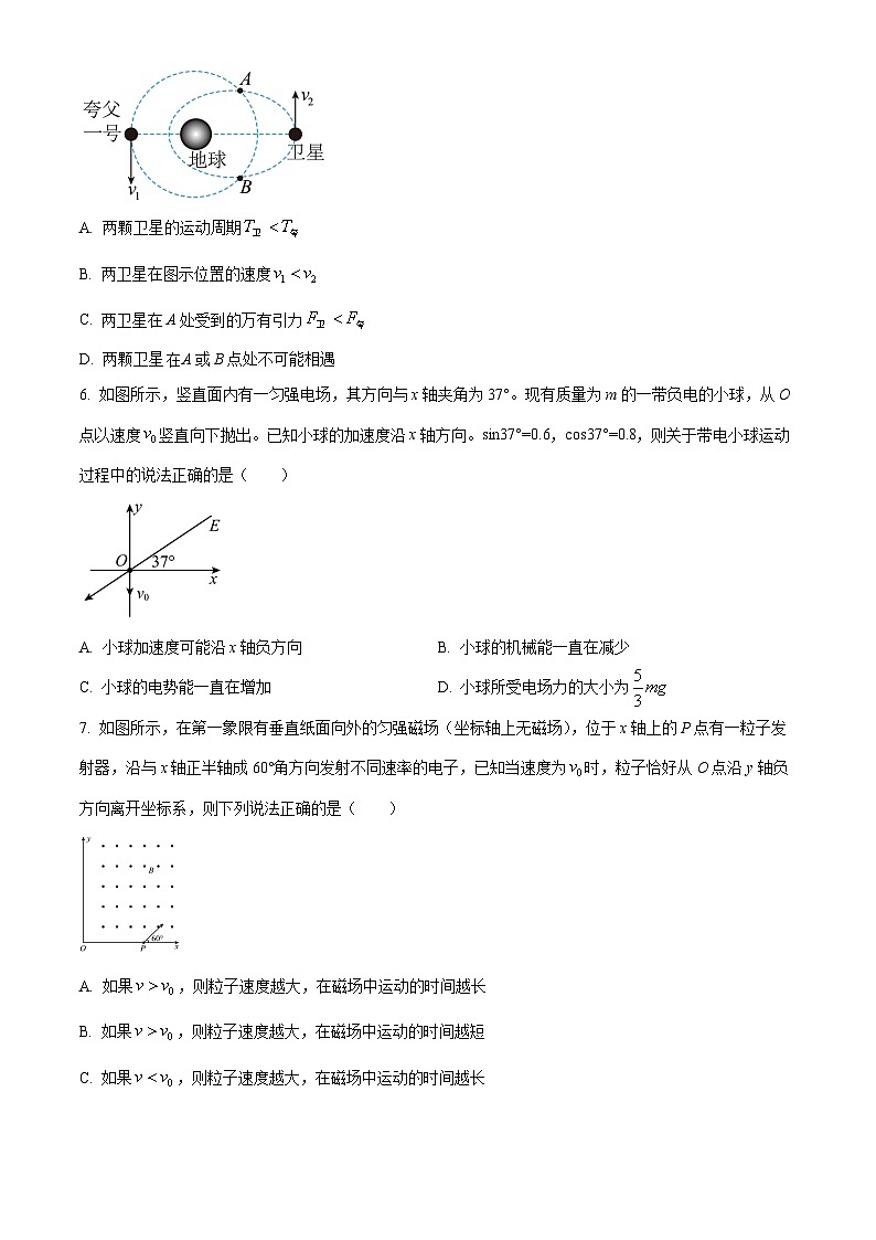 精品解析：辽宁省葫芦岛市2023-2024学年高三上学期1月期末考试物理试题（原卷版）第3页