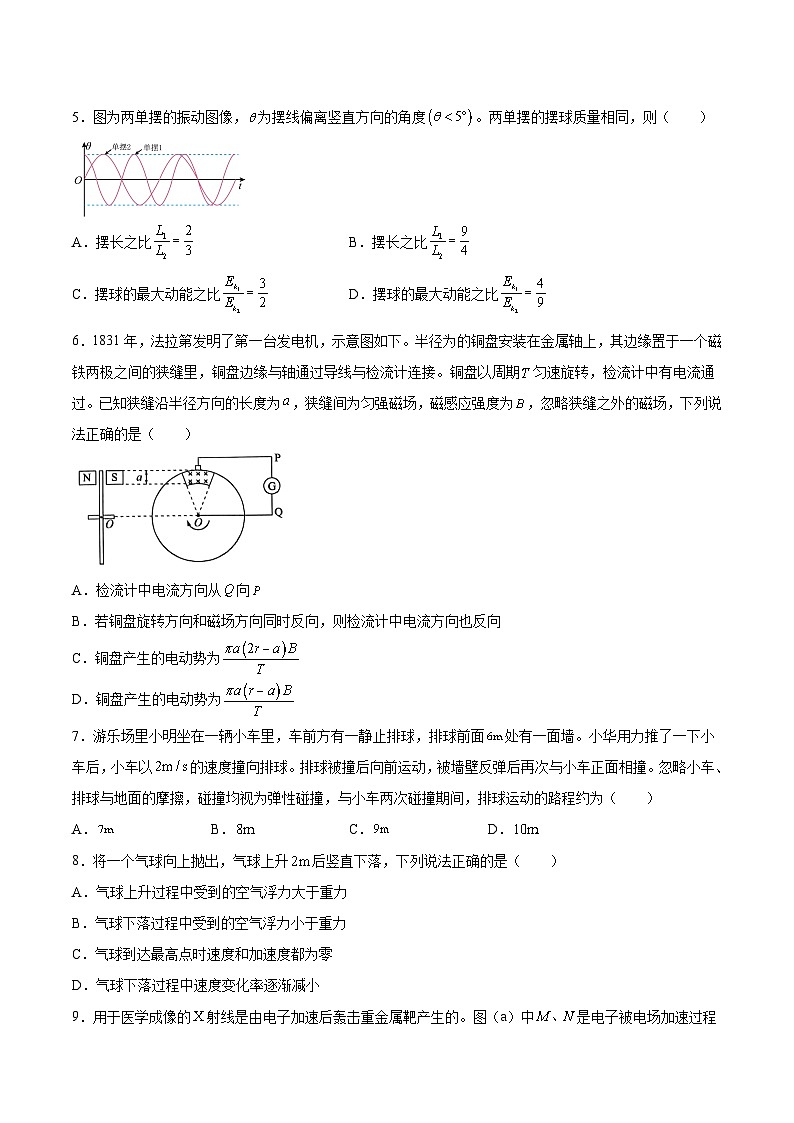 2024届甘肃省联考高三新高考适应性测试物理试题（Word版）第2页