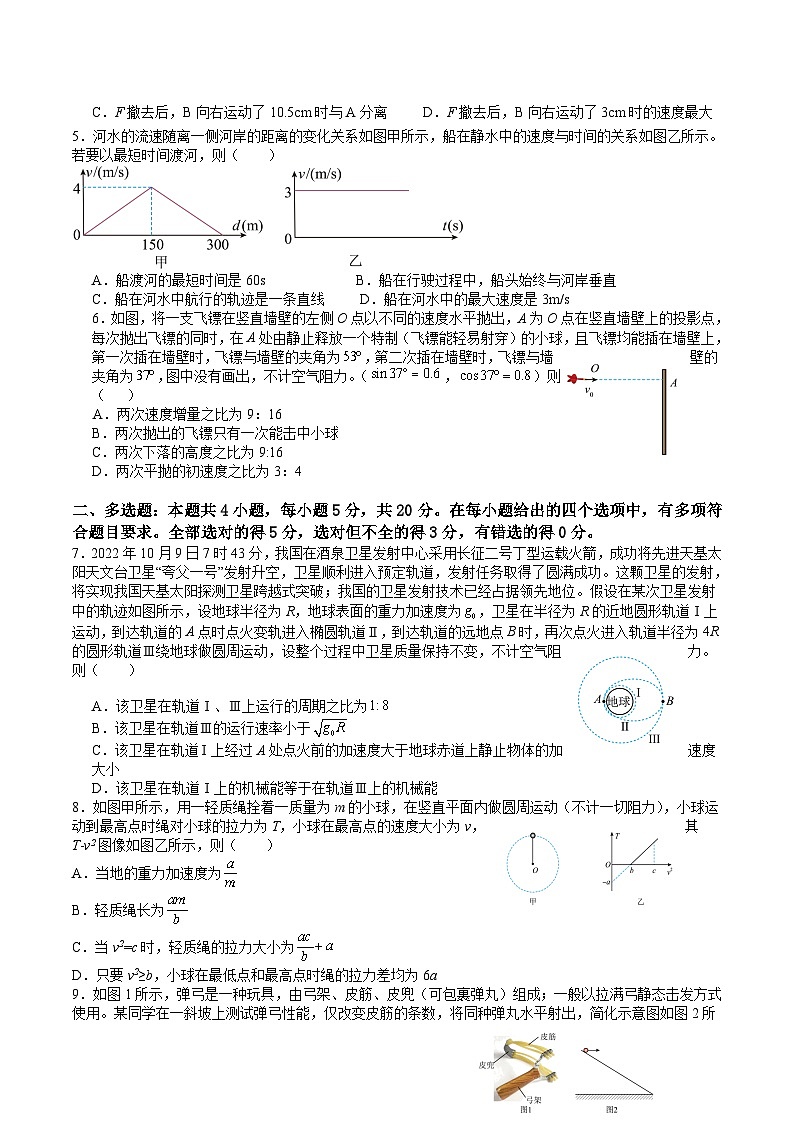 2024届湖南省邵东市第三中学高三上学期第二次月考物理试题（Word版）02