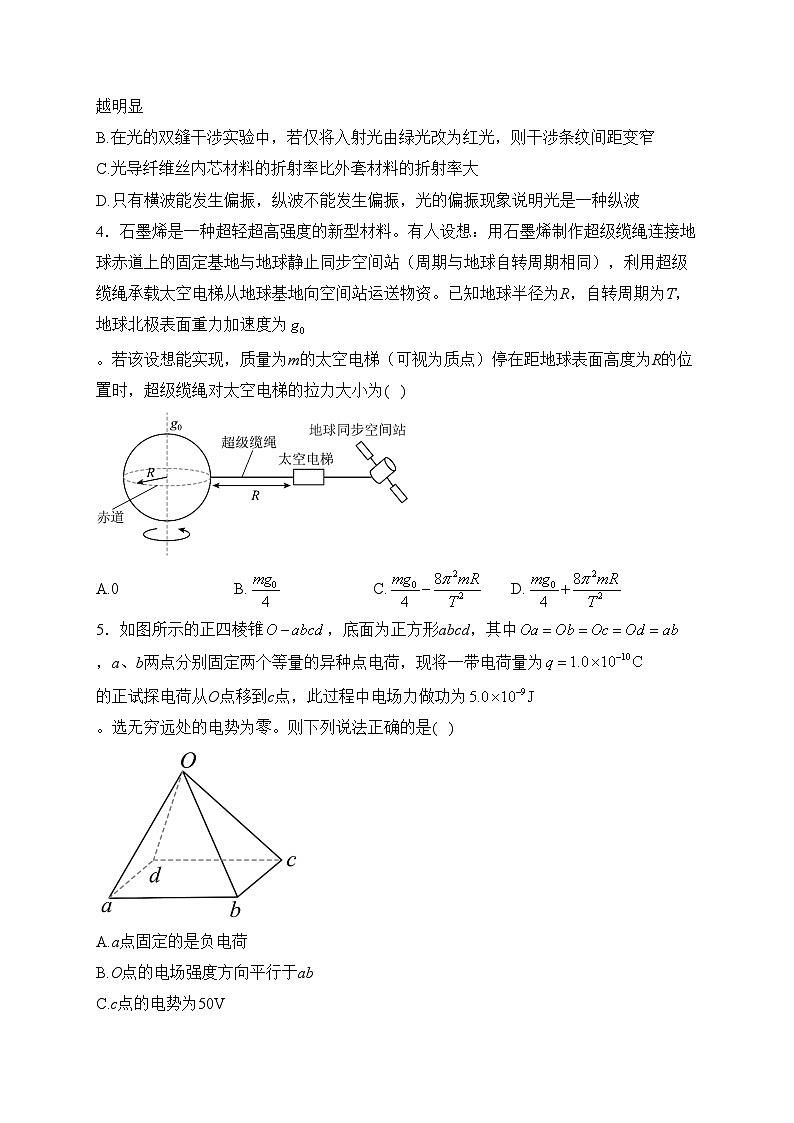 山东省潍坊市寿光现代中学2024届高三上学期期末模拟物理试卷(含答案)第2页
