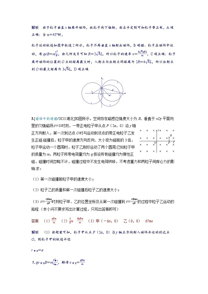 备考2024届高考物理一轮复习强化训练第十一章磁场第2讲磁吃运动电荷的作用02