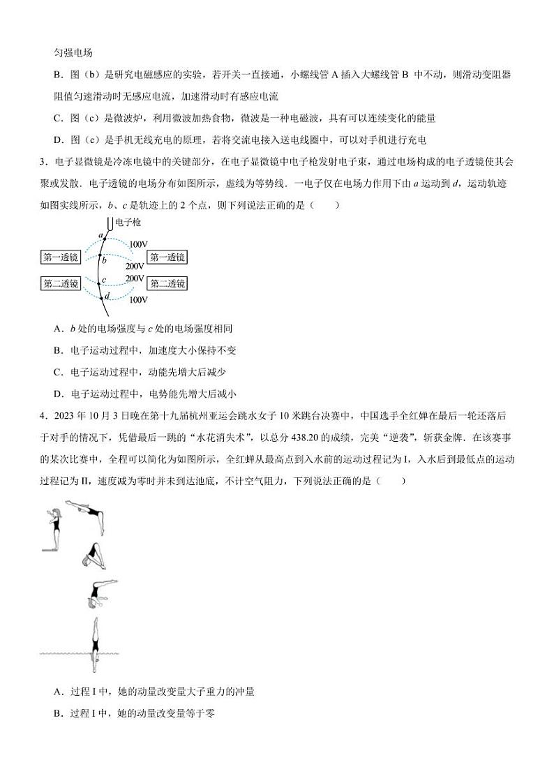 广州广雅，省实，二中，六中，执信五校2023-2024学年高二上学期期末联考物理试题02