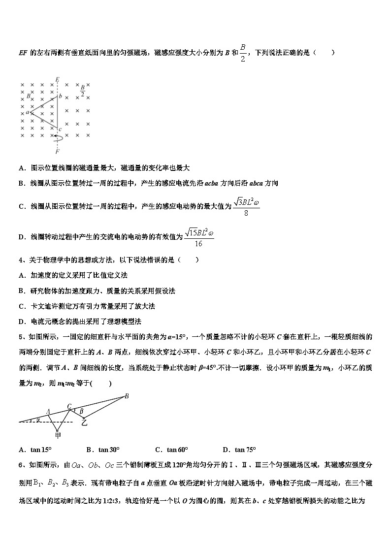 2023-2024学年广西普通高中高三上学期物理试题试卷第2页