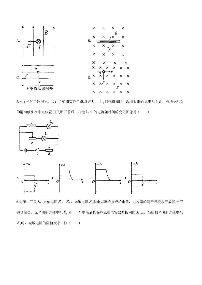 辽宁省沈阳市郊联体2023-2024学年高二上学期1月期末考试物理试题02