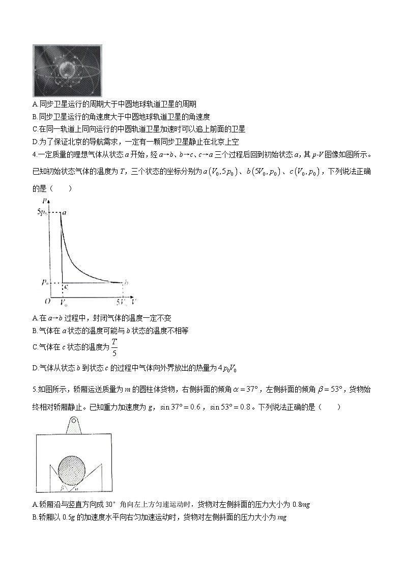 2023-2024学年河北省高三上学期期末质量监测联考 物理试题（含解析）第2页