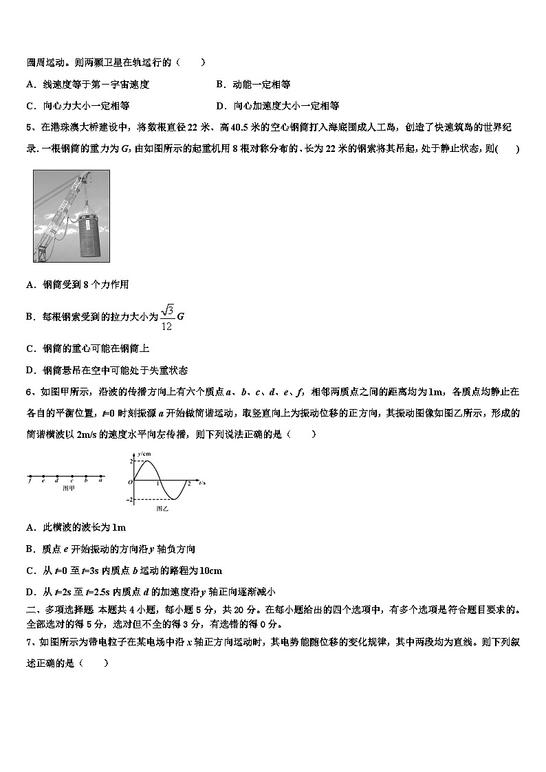 2023-2024学年河北省中学高三上学期模拟试题 物理（含解析）02