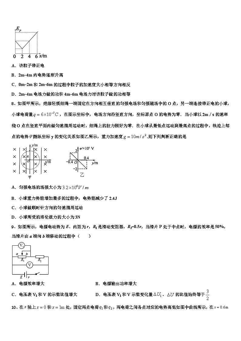 2023-2024学年河北省中学高三上学期模拟试题 物理（含解析）03