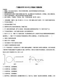 广西重点中学2024年上学期高三物理试题