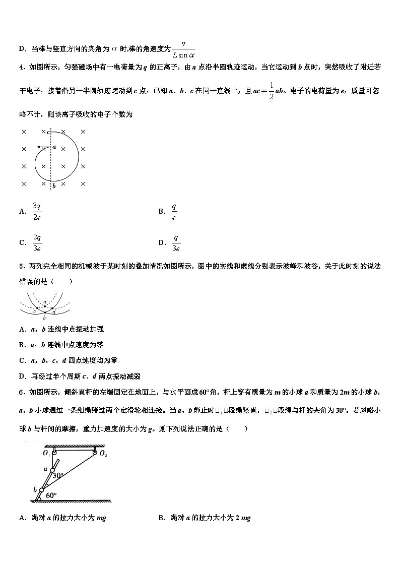 广西2023-2024学年重点高中高三上学期物理联考试题第2页