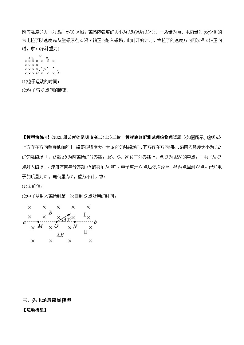 专题16 带电粒子在组合场、复合场中的运动模型（原卷版）第3页
