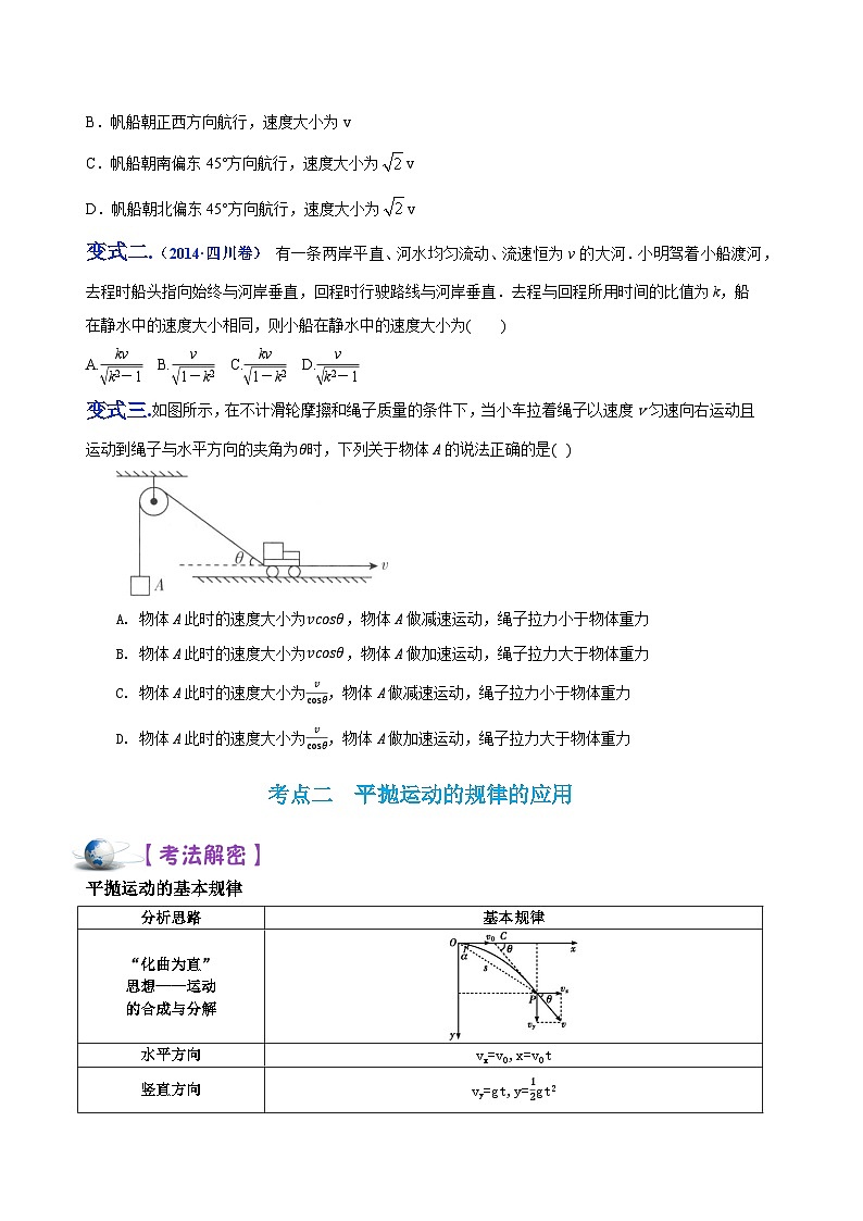 解密03曲线运动（讲义）-【高频考点解密】2024高考物理二轮复习讲义（全国通用）03