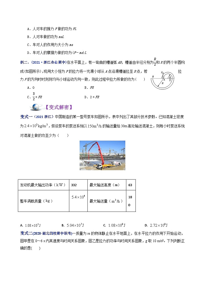 解密05功、功率、动能定理（讲义）-【高频考点解密】2024高考物理二轮复习讲义+分层训练（全国通用）原卷版第2页