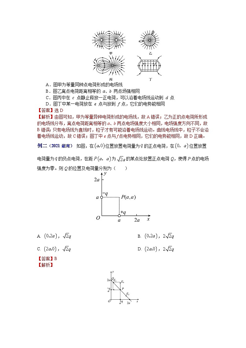 解密08电场的性质、带电粒子在电场中的运动（讲义）-【高频考点解密】2024年高考物理二轮复习讲义（全国通用02