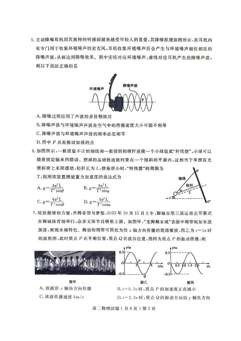 山东省聊城市2023-2024学年高二上学期1月期末物理试题02