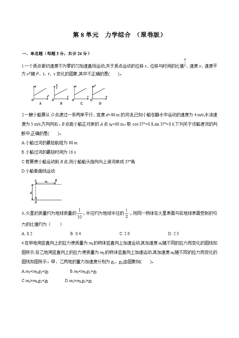 第8单元 力学综合（原卷版）第1页