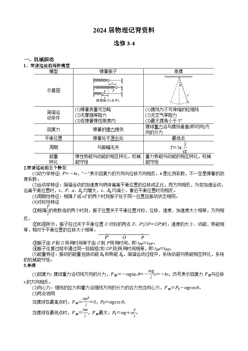 2024届高考：自编口诀快速记住原子物理知识 (2)学案第1页