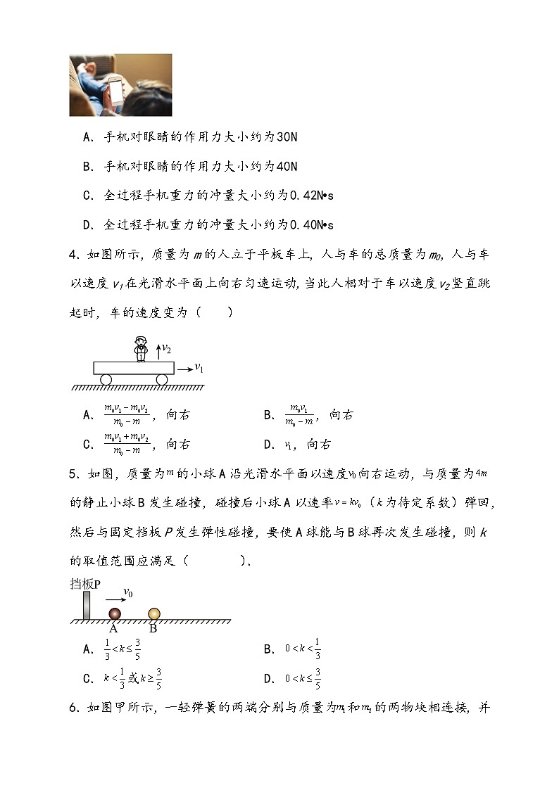 （新高考）2024年高考物理复习第七章 动量守恒定律（测试）（原卷版+解析）第3页