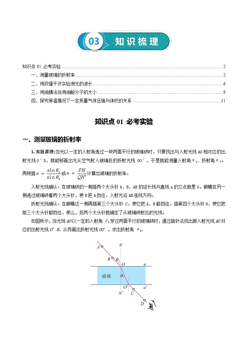 专题21 光学、热学实验-高考物理一轮复习知识清单（全国通用）02