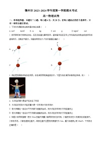 江西省赣州市2023-2024学年高一上学期1月期末物理试题（Word版附解析）