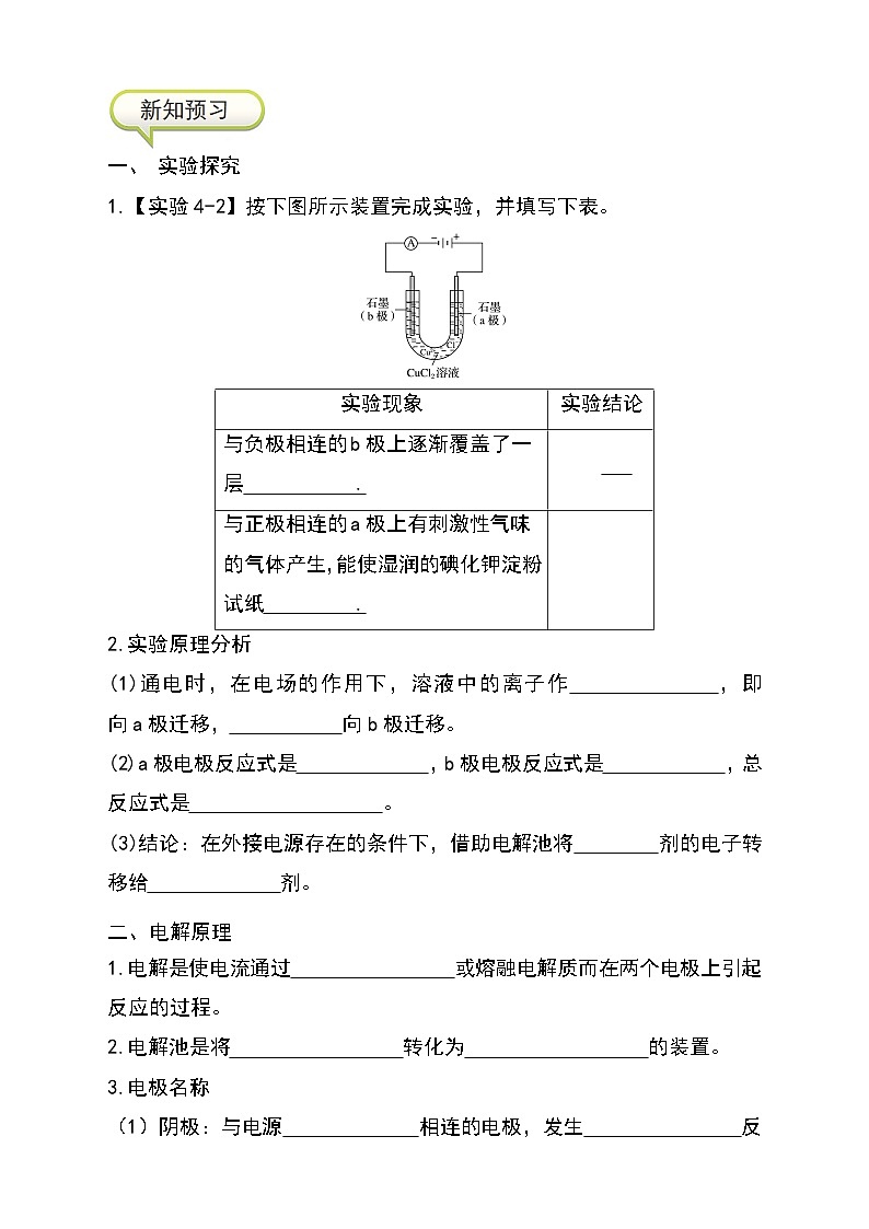 （人教版2019选择性必修第一册）化学同步精品讲义 4.2.1 电解原理（原卷版+解析）02