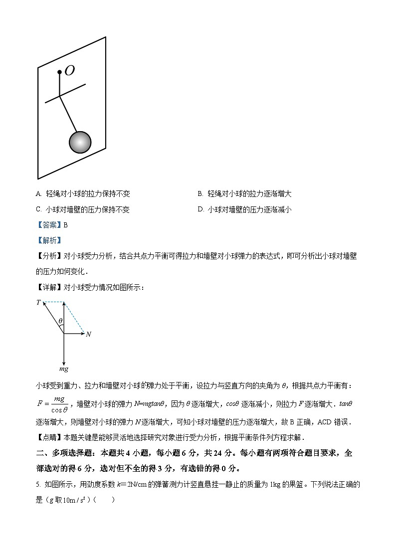 福建省漳州第一中学2023-2024学年高一上学期期末模拟物理试题（解析版）第3页