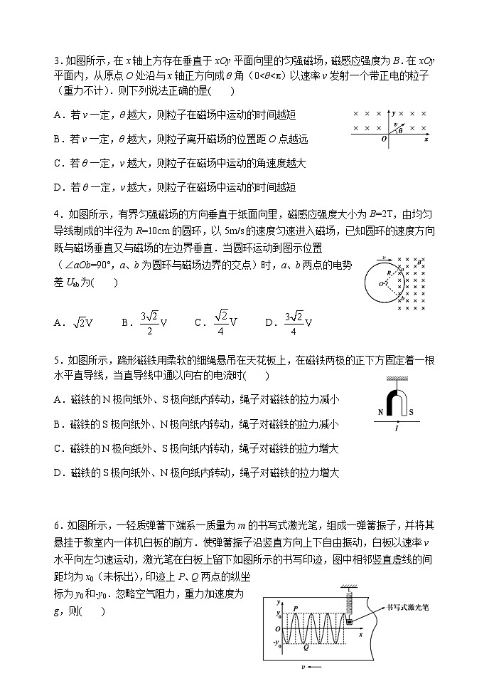辽宁省实验中学、大连八中、大连二十四中、鞍山一中、东北育才学校五校协作体2020-2021学年高二上学期期末物理试题02