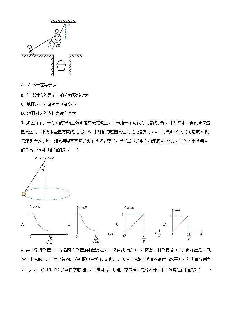 2024咸阳高三上学期第一次模拟考试物理含解析第2页