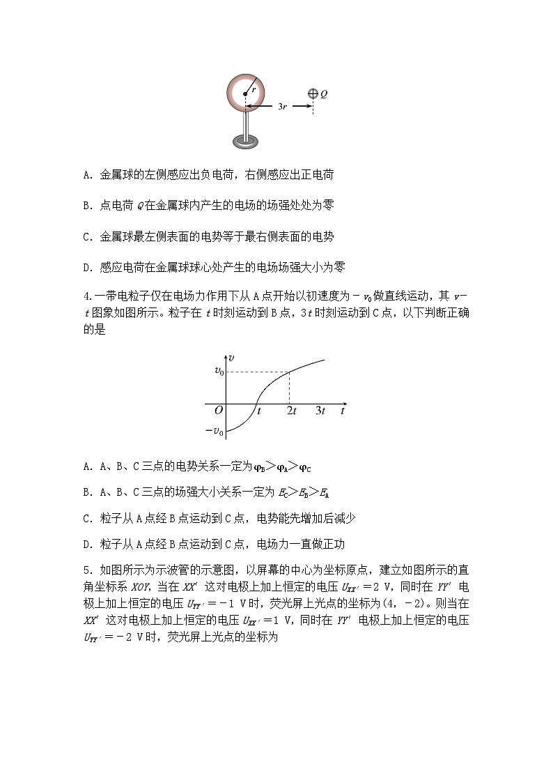 山西省阳泉市2020-2021学年高二上学期期末物理（理科）试题02