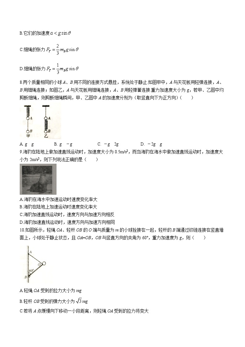 安徽省皖北六校2023-2024学年高一上学期期末联考物理试题03