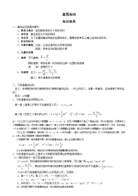 直线运动+讲义+-2023-2024学年高一上学期物理人教版（2019）高考复习