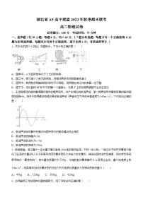 湖北省A9高中联盟2023-2024学年高二上学期期末联考物理试题