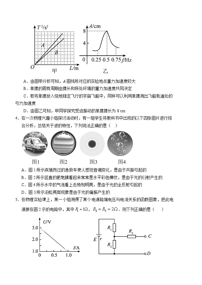 山东省枣庄市薛城区2023-2024学年高二上学期1月期末考试物理试题02
