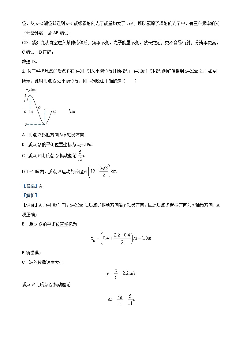 65，2024届河北省金科大联考高三上学期1月质量检测物理试卷02