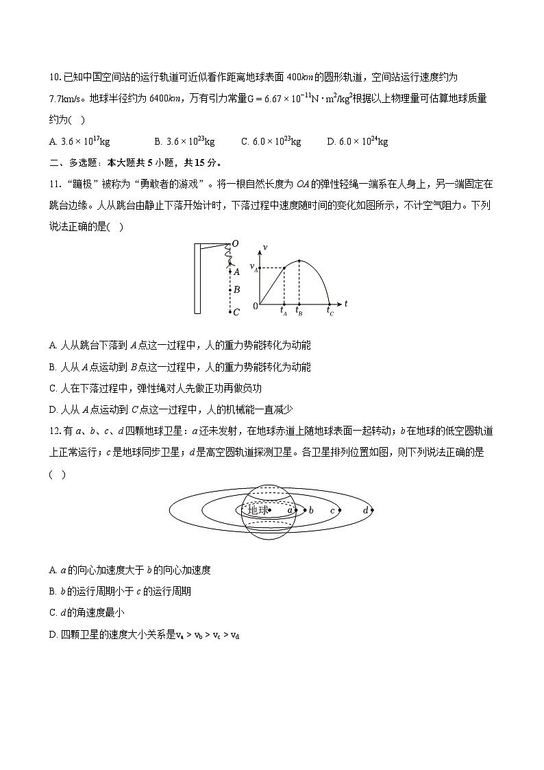 2022-2023学年山西省太原市高一（下）期末物理试卷（含详细答案解析）03