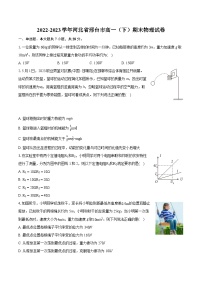2022-2023学年河北省邢台市高一（下）期末物理试卷（含详细答案解析）