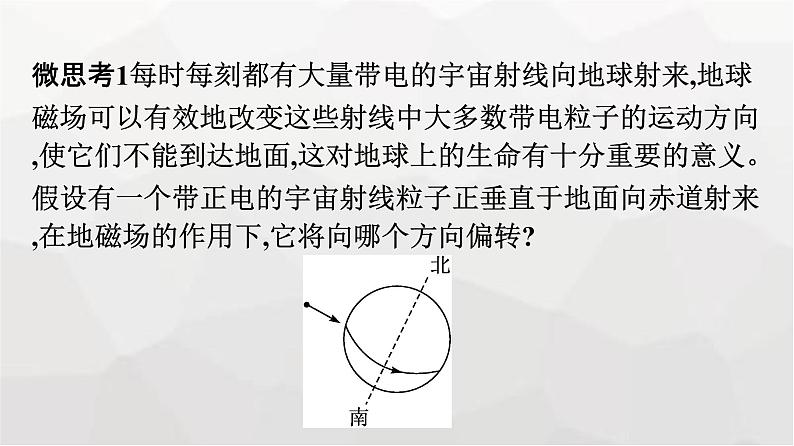 人教版（广西专用）高中物理选择性必修第二册第1章安培力与洛伦兹力2磁场对运动电荷的作用力课件08