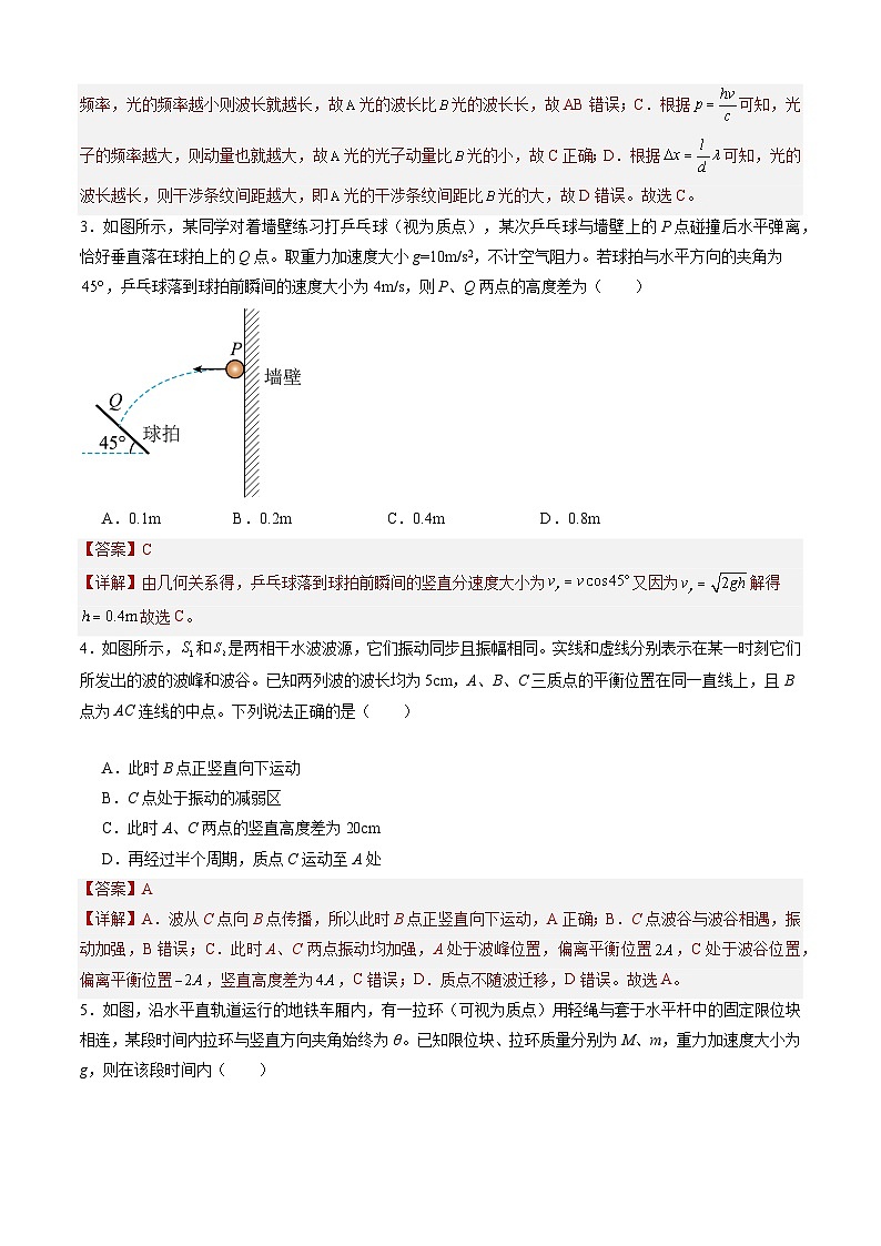 【开学摸底考】高三物理（甘肃、贵州专用）-2023-2024学年高中下学期开学摸底考试卷.zip02
