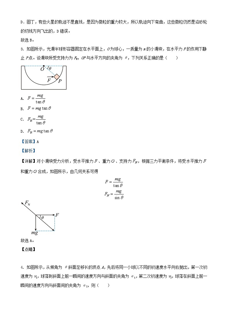 重庆市2021_2022学年高三物理下学期入学考试试题含解析02