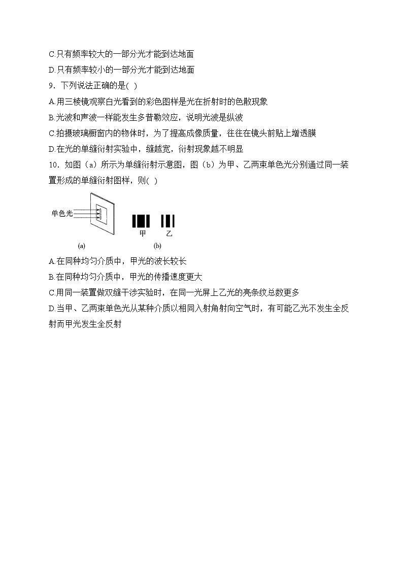 （5）光的衍射——2024届高考二轮复习光学专练提能(含答案)第3页