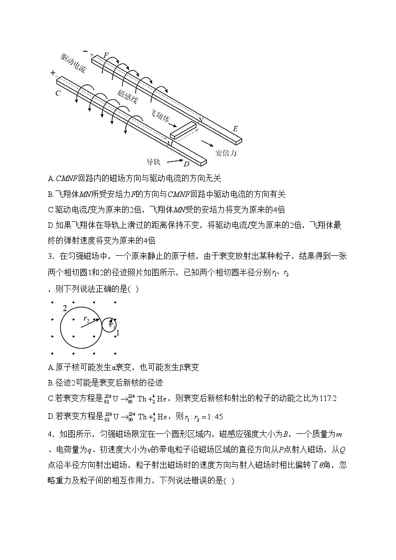 （3）磁场——2024届高考物理二轮复习巧刷高考题型之电磁学选择题第2页