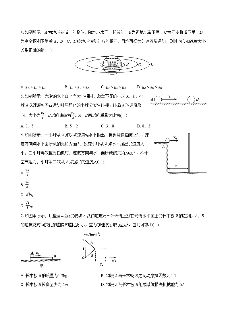 2022-2023学年黑龙江省哈尔滨市高一（下）期末物理试卷（含详细答案解析）02